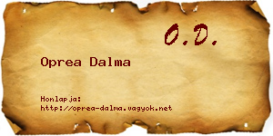 Oprea Dalma névjegykártya